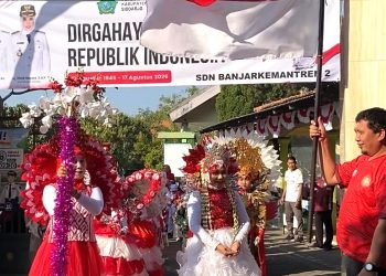 Kolaborasi Apik Meriahkan HUT ke-81 Kemerdekaan RI, SDN Banjakemantren 2 Buduran