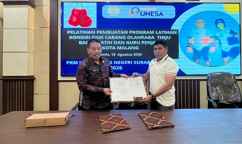 PKM Unesa Beri Pelatihan Kondisi Fisik Cabor Tinju bagi Pelatih dan Guru PJOK SMK Se-Kota Malang