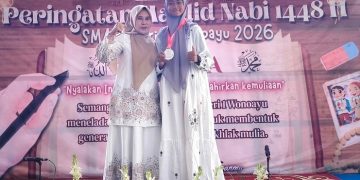 Peringati Maulud Nabi, SMA Negeri 1 Wonoayu Juga Berikan Apresiasi Siswa Berpretasi Dari ‘Garuda Pertiwi’