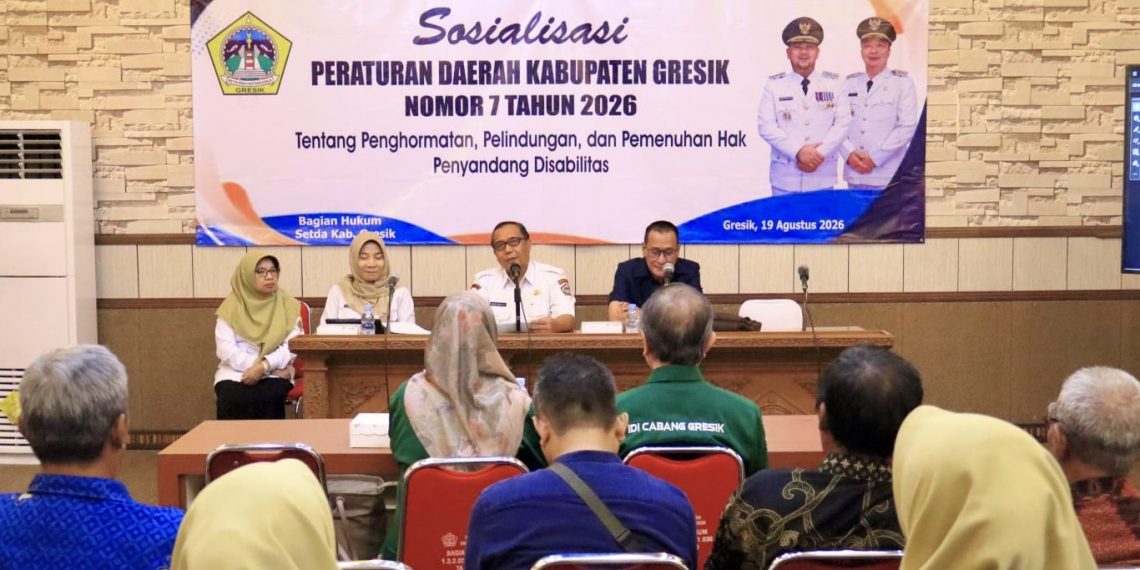 Sosialisasi Perda 7/2026, Pemkab Gresik Perkuat Komitmen Wujudkan Pelayanan Publik Inklusif