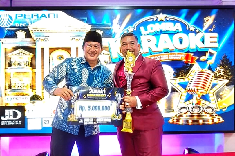 Semarak Karaoke Sambut Peresmian Grha DPC PERADI Surabaya, Ini Pemenangnya