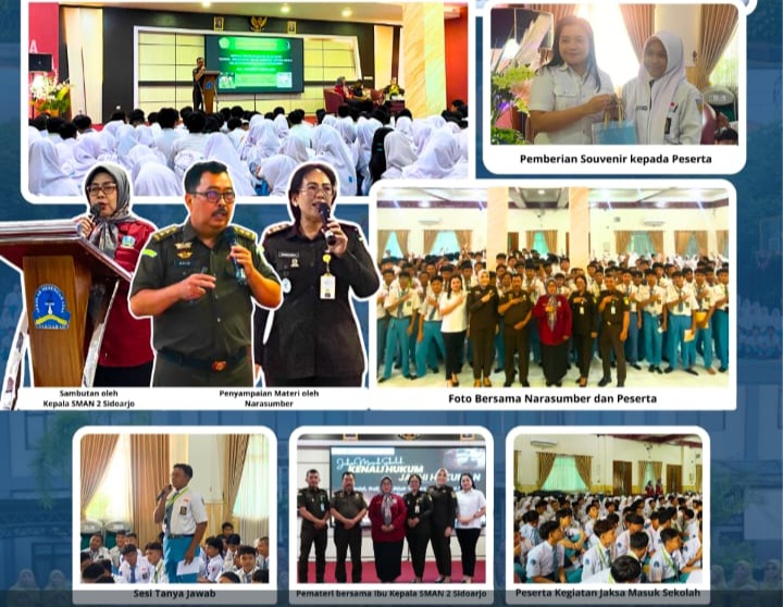 Kejari Sidoarjo Beri Edukasi Hukum Siswa SMA Negeri 2 Sidoarjo