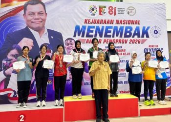Tampil Impresif, Kinanti Siswi SMP Negeri 1 Gedangan Raih Emas Kejurnas Perbakin Anniversary 2026