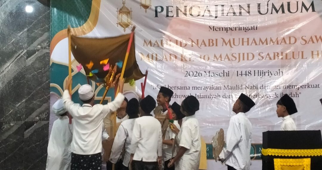 Murid TK Al-Itqon Sepande Tampil Atraktif, Meriahkan Haflah dan Milad Masjid Sabilul Huda