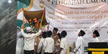 Murid TK Al-Itqon Sepande Tampil Atraktif, Meriahkan Haflah dan Milad Masjid Sabilul Huda