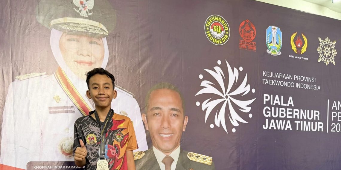 Lima Atlet Taekwondo SD Almadany Borong Lima Medali Kejurprov Piala Gubernur Jatim