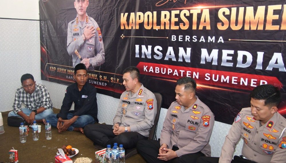 Kapolresta Sumenep Sambangi AMOS, Perkuat Sinergi Polisi dan Media Jaga Kamtibmas