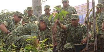 Antisipasi Karhutla, Kodim Kediri Tanam 500 Pohon di Puncu