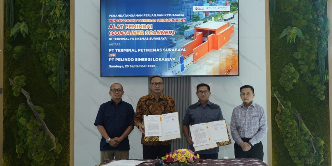 Pelindo Sinergi Lokaseva dan Terminal Petikemas Surabaya Hadirkan ‘Container Scanner’ di Surabaya