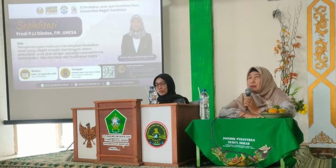 Perluas Akses Kuliah S2, Unesa Sosialisasikan Program PJJ di Pesantren Nurul Akbar Ponorogo