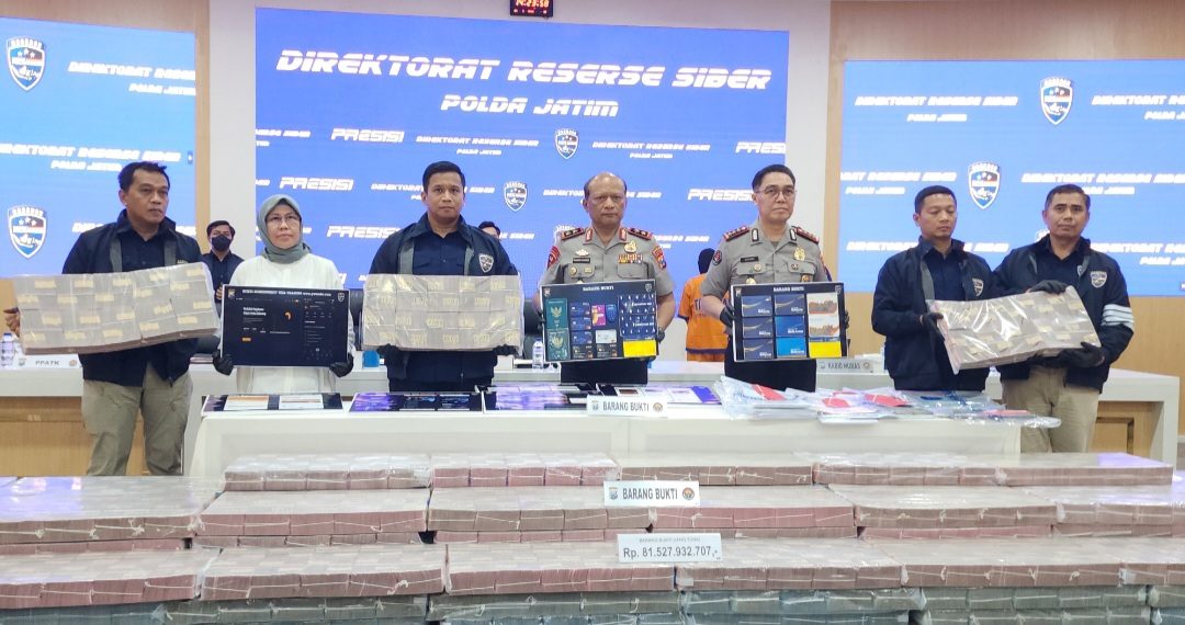 Scam Internasional Modus Investasi Kripto, Rp 81 Miliar Disita Ditressiber Polda Jatim
