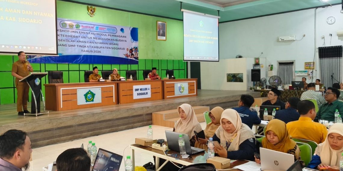 Kepala Dinas Dikbud Sidoarjo Buka Workshop IPM-BASN,  Komitmen Perlindungan Siswa