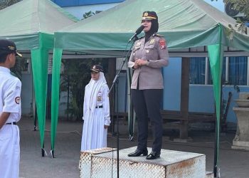 Kapolsek Sedati Ajak Ribuan Siswa SMP Negeri 1 Sedati Jauhi Perilaku Bullying
