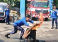 Antisipasi Kebakaran, Damkar Kediri Latih Siswa Kenali Bahaya Sejak Dini