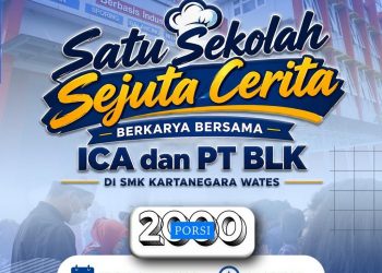 Target 2.000 Porsi, ICA dan PT BLK Libatkan Siswa SMK Kartanegara dalam Masak Besar