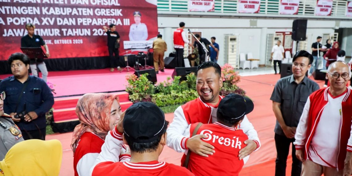 Bupati Gresik Lepas 187 Atlet dan Ofisial Kontingen POPDA XV dan PEPARPEDA III Jatim 2026