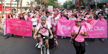 800 Peserta NCO Pink Morning Club, Dukung Sheraton Surabaya Peduli Kanker Payudara