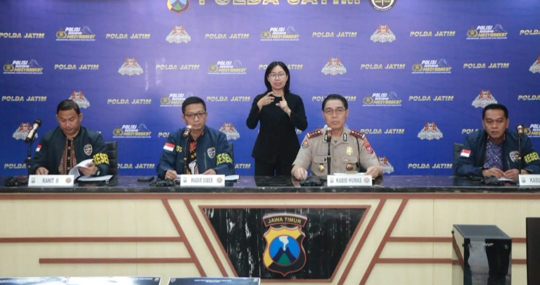Subdit I Unit II Ditressiber Polda Jatim Bongkar Situs Perjudian dan Langgar UU ITE
