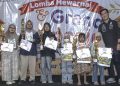 Ratusan Anak Ikuti Lomba Mewarnai Damar Kurung, Re-Opening Food Festival Gresik Meriah